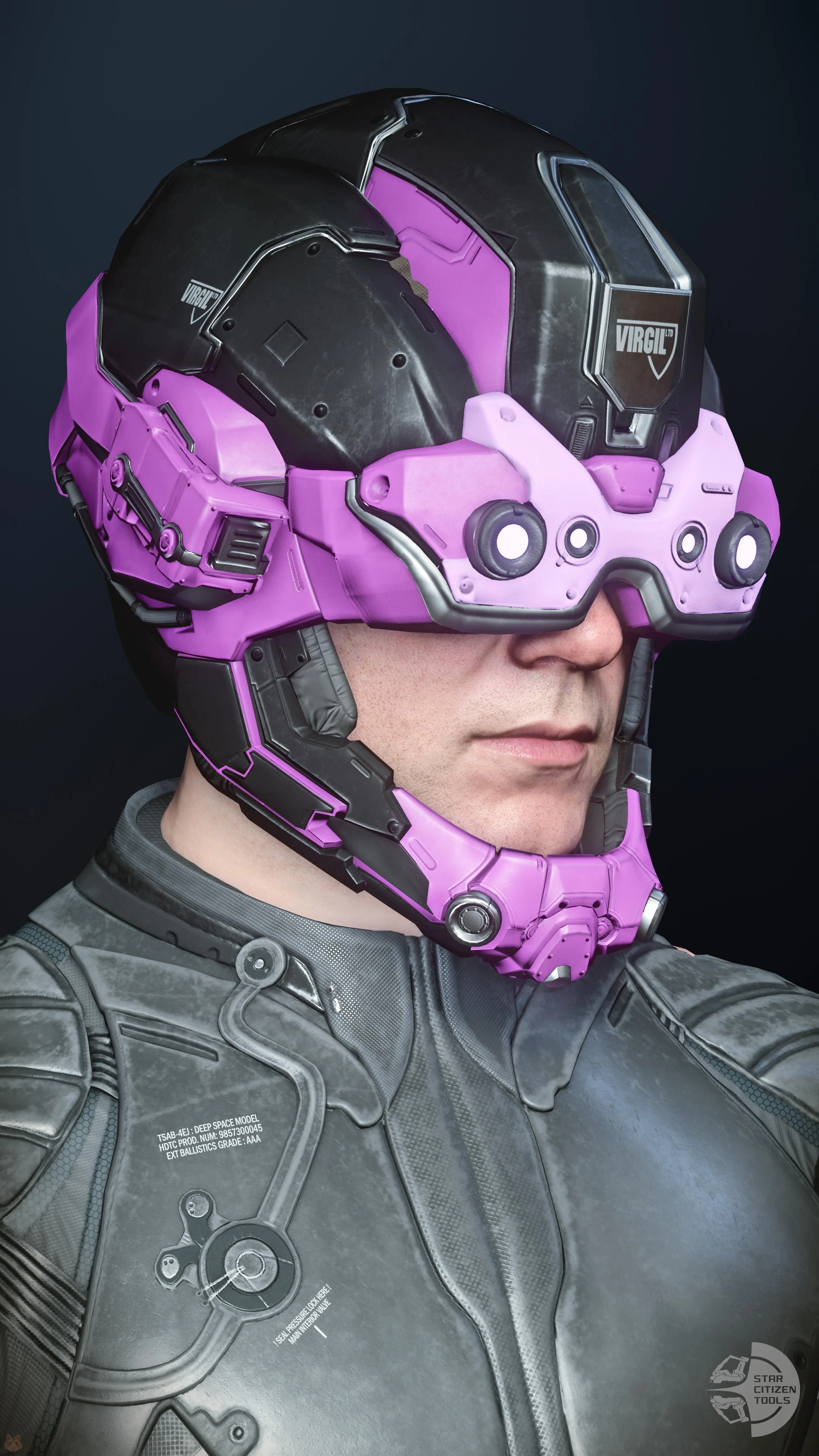Argus Helmet Black/Pink/Purple