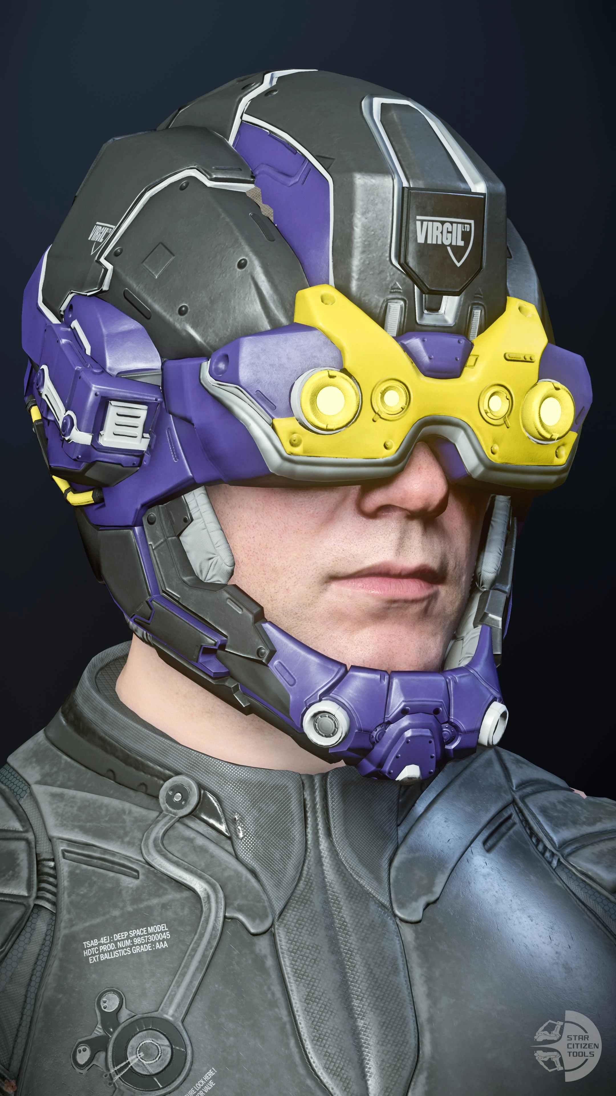 Argus Helmet Black/Silver/Yellow