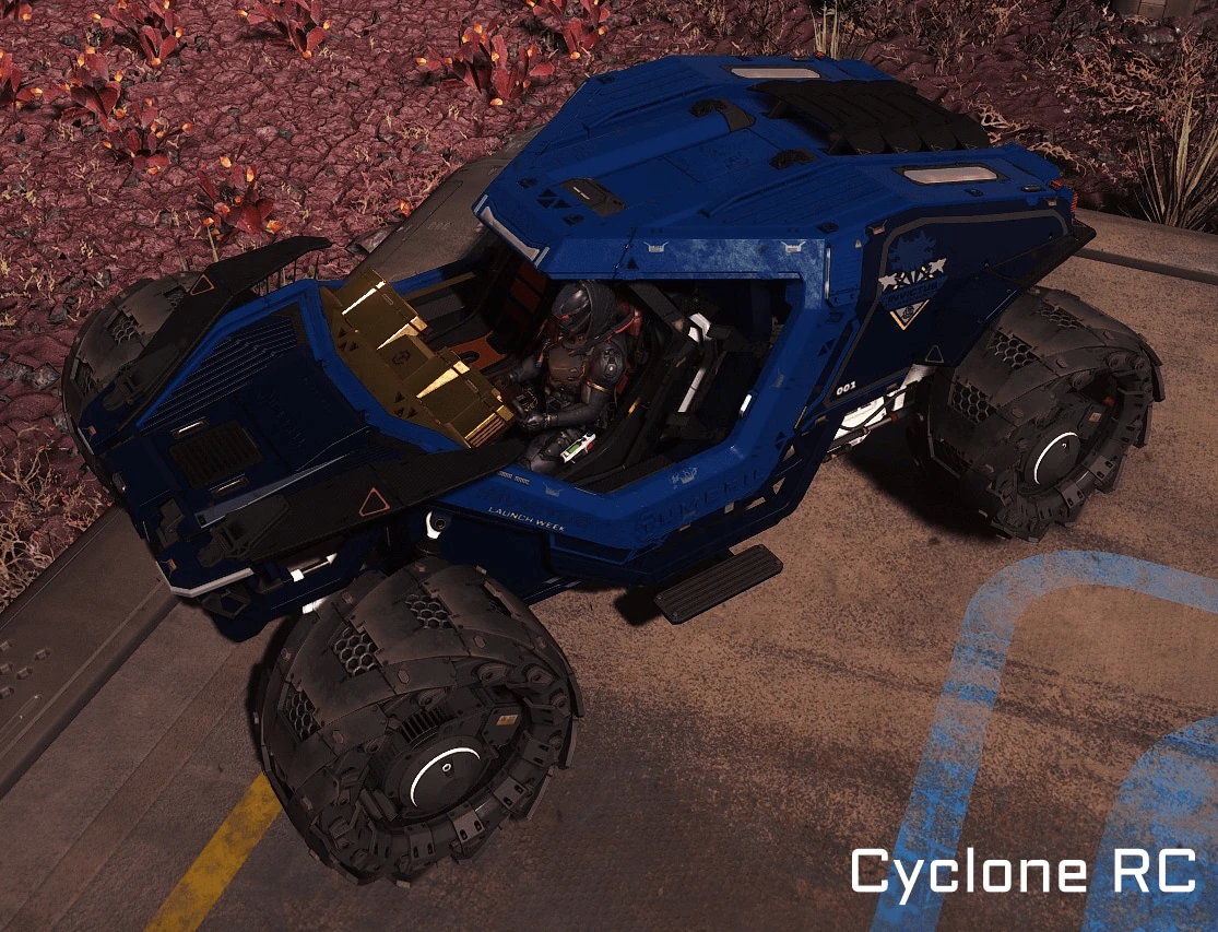 Cyclone Invictus Blue and Gold Livery