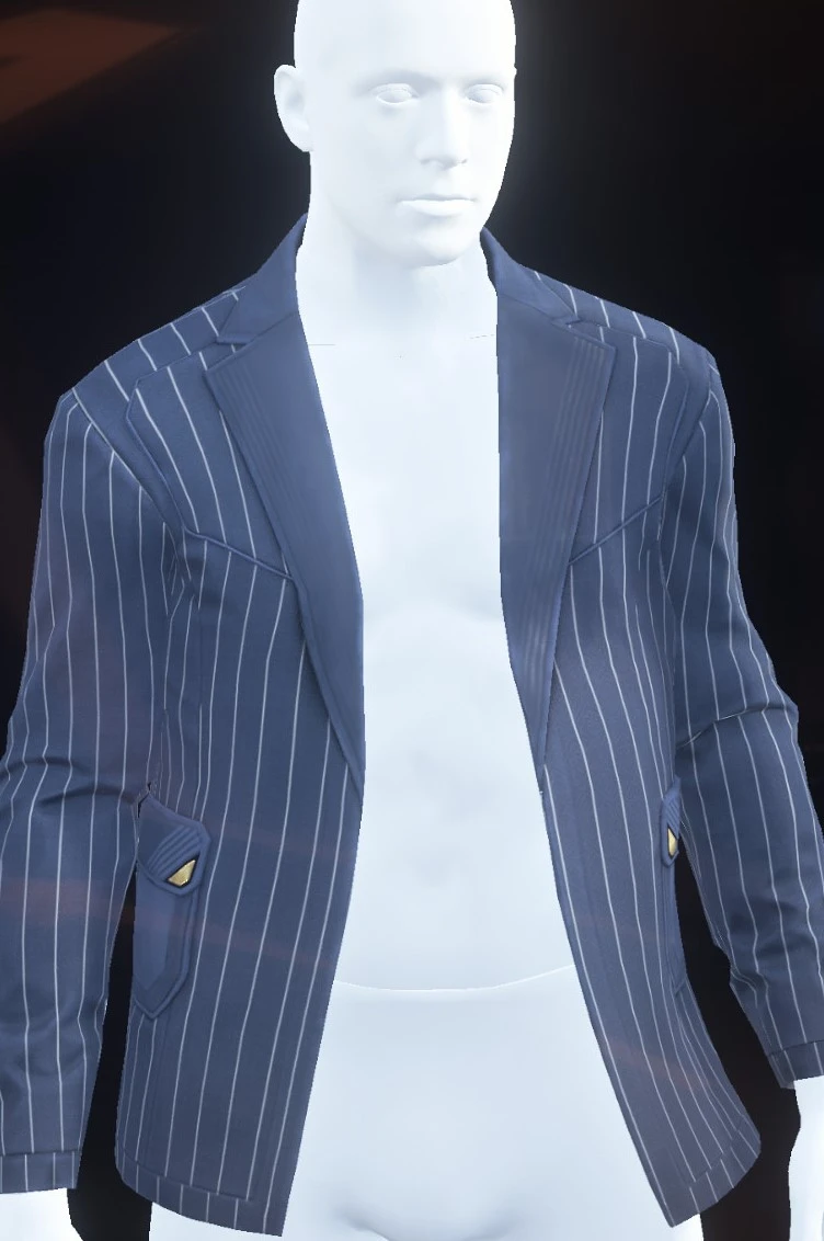 Giotto Jacket Purple Pinstripe