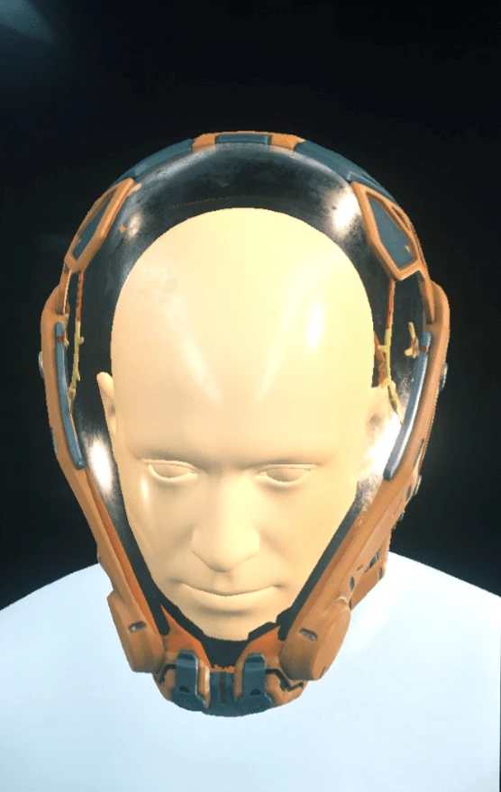 Odyssey II Racing Helmet Orange