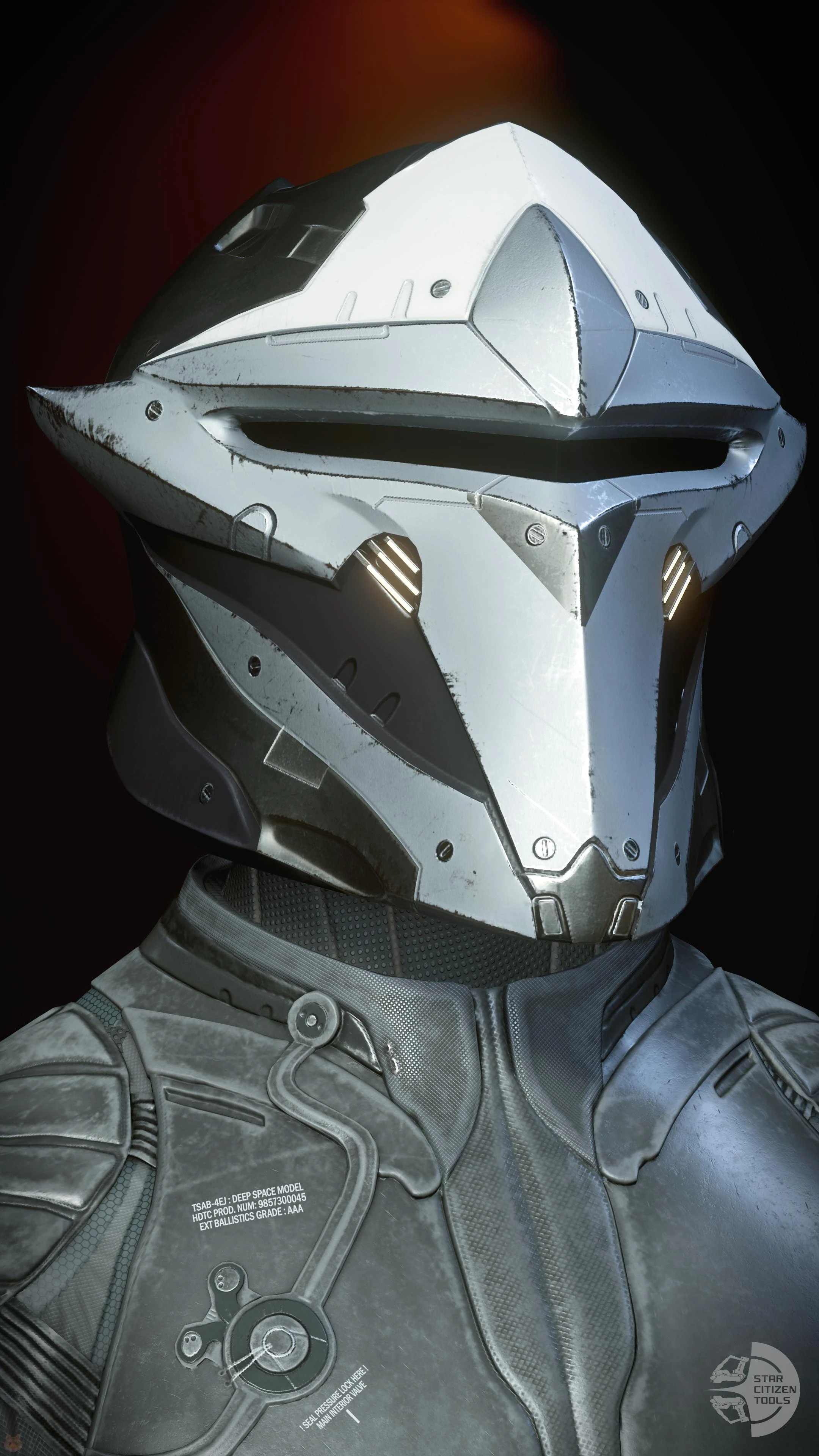 Paladin Helmet White/Black