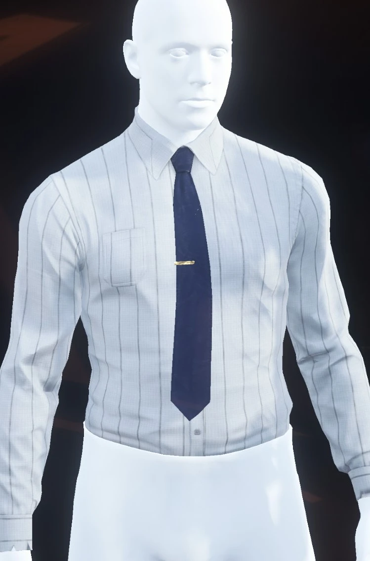 Radford Shirt White Wide Pinstripe