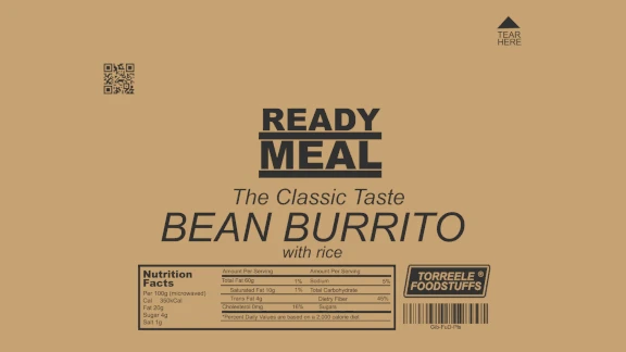 ReadyMeal (Bean and Rice Burrito)