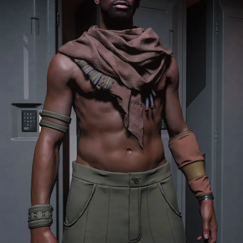 Sharud Wrap and Arm Bands Redwood