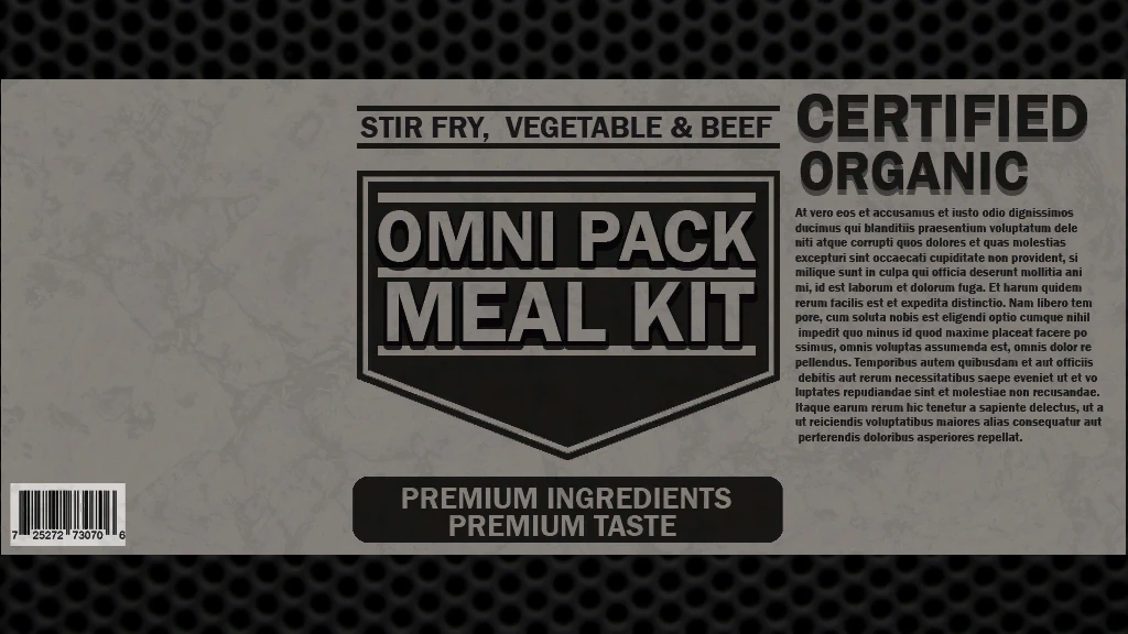 Stir Fry Vegetables and Beef Omni Pack