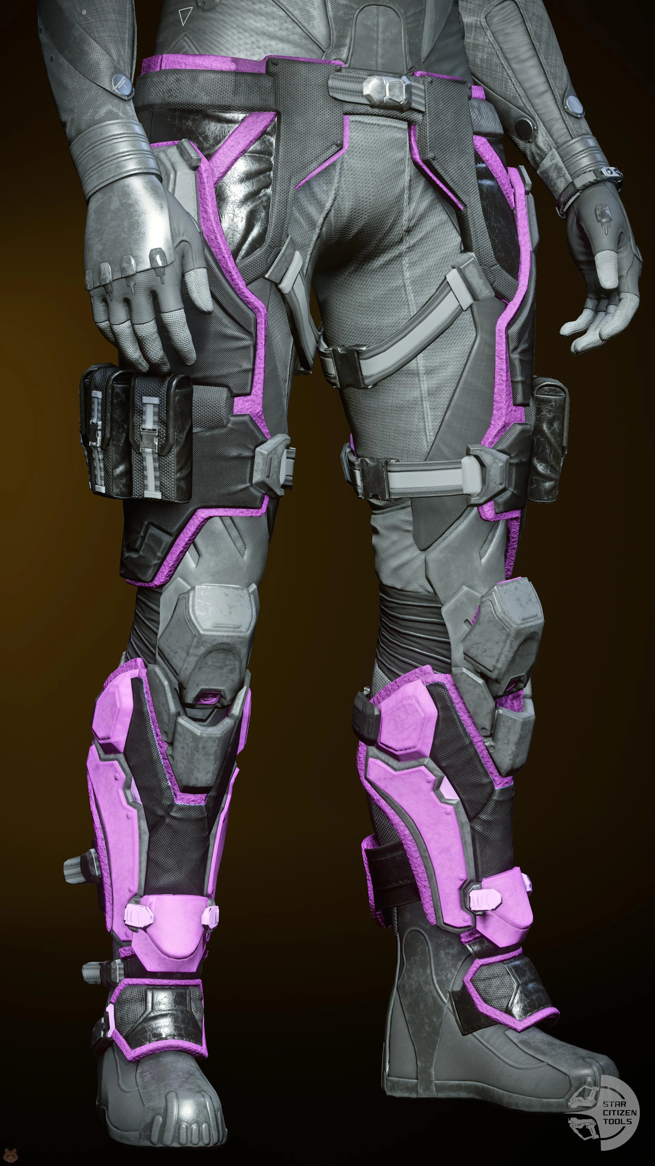 TrueDef-Pro Legs Black/Pink/Purple