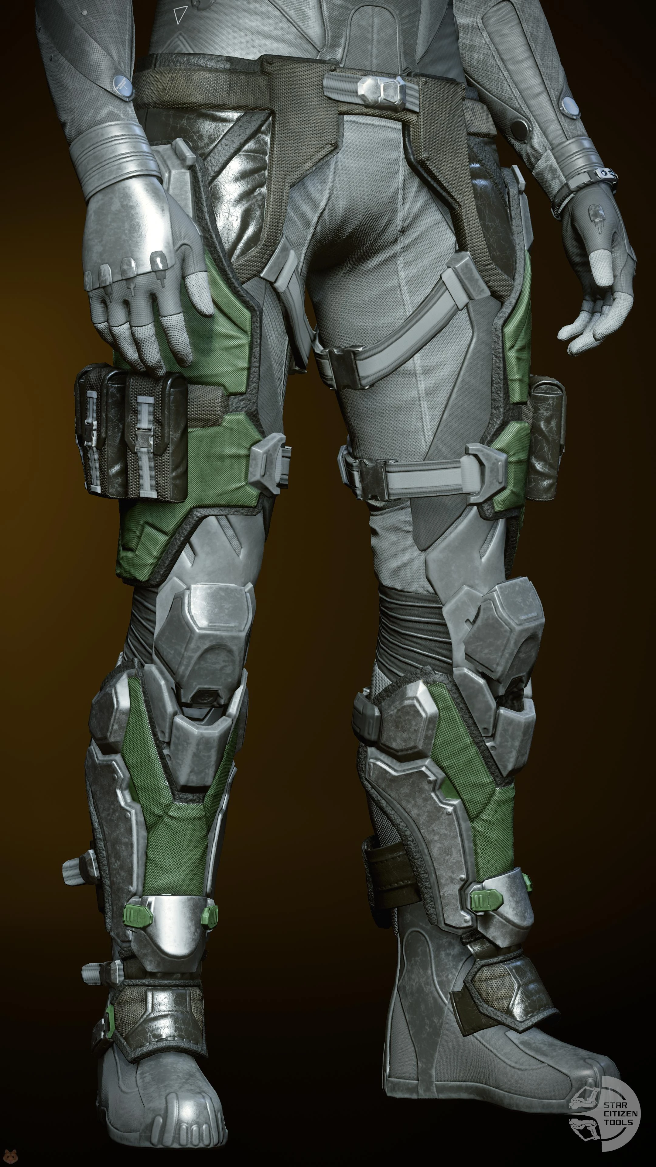 TrueDef-Pro Legs Grey/Green