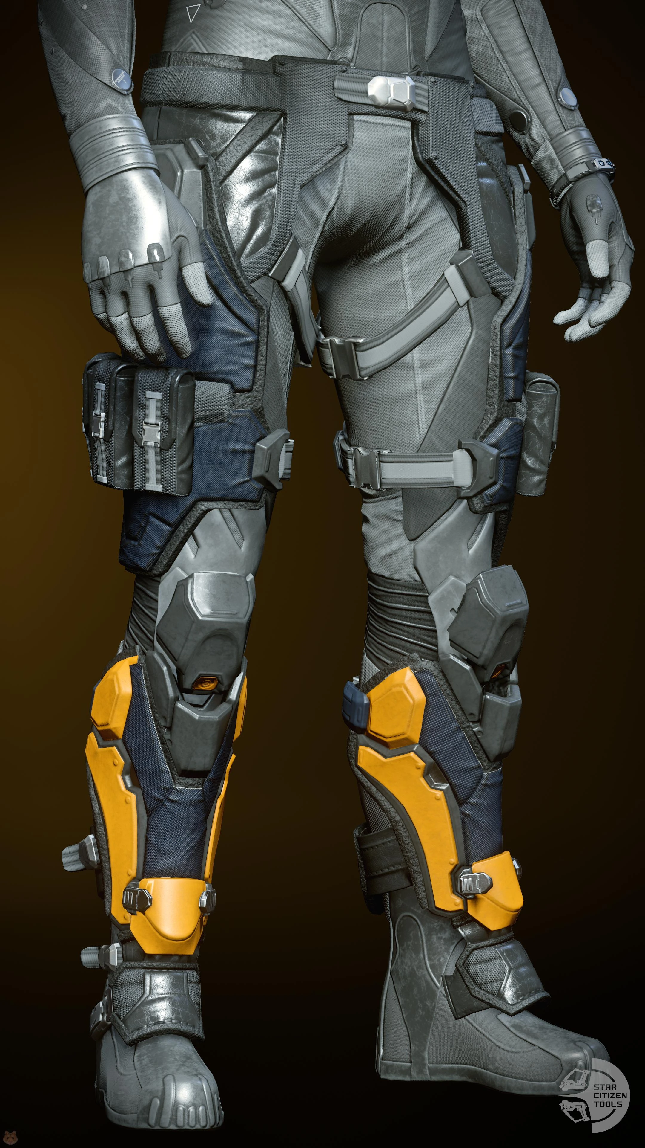 TrueDef-Pro Legs Yellow/Black